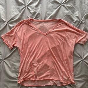 Lucky Brand Pink Relaxed Short Sleeve T-Shirt